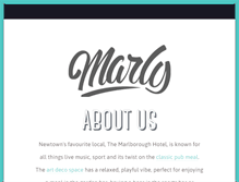 Tablet Screenshot of marlboroughhotel.com.au